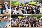برگزاری راهپیمایی روز جهانی قدس با حضور باشکوه مردم شهرستان درمیان
